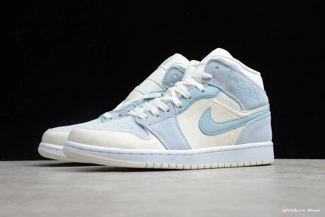 Rep Textures DA4666-100 Mid Blue Mixed Air Jordan 1 0819